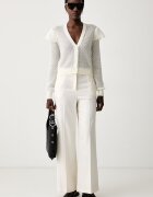 Twinset жилетка дамска с добавена вълна бежова 262TP3150