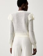 Twinset жилетка дамска с добавена вълна бежова 262TP3150