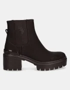 U.S. Polo Assn. Боти челси HALEY009A в кафяво с дебел ток HALEY009W/EH1