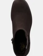 U.S. Polo Assn. Боти челси HALEY009A в кафяво с дебел ток HALEY009W/EH1
