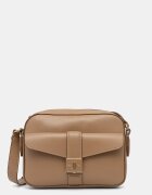 U.S. Polo Assn. чанта crossbody дамска от имитация на кожа MARGARET бежова BEUMF9046WVP