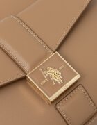 U.S. Polo Assn. чанта crossbody дамска от имитация на кожа MARGARET бежова BEUMF9046WVP