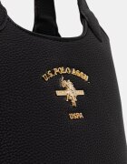 U.S. Polo Assn. чанта crossbody дамска от имитация на кожа STANFORD черна BEUSS9075WVP