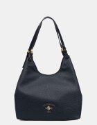 U.S. Polo Assn. чанта тип хобо дамска от имитация на кожа Stanford тъмносиня BIUSS8372WVP