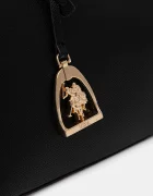 U.S. Polo Assn. чанта tote дамска от имитация на кожа Jones черна BEUJE8662WVP