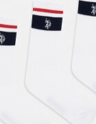 U.S. Polo Assn. Чорапи BRAND STRIPE SPORTS (3 чифта) в бяло MUP3452