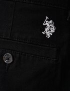 U.S. Polo Assn. панталон мъжки от памук с еластан RELAXED FIT CHINO черен MUP5479