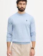 U.S. Polo Assn. пуловер мъжки от памук DHM KNIT син MUP4551