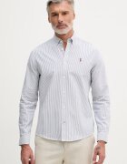 U.S. Polo Assn. риза мъжка от памук Oxford Stripe синя на райе MUP3231