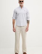 U.S. Polo Assn. риза мъжка от памук Oxford Stripe синя на райе MUP3231