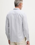 U.S. Polo Assn. риза мъжка от памук Oxford Stripe синя на райе MUP3231