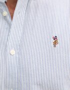 U.S. Polo Assn. риза мъжка от памук Oxford Stripe синя на райе MUP3231