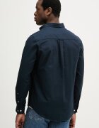 U.S. Polo Assn. риза мъжка от памук PEACHED OXFORD LS тъмносиня MUP3247