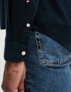 U.S. Polo Assn. риза мъжка от памук PEACHED OXFORD LS тъмносиня MUP3247