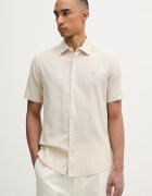 U.S. Polo Assn. сафари риза мъжка с лен LINEN BLEND SS бежова MUP3254-J54