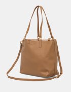 U.S. Polo Assn. шопинг чанта дамска от имитация на кожа Malibu кафява BEUM08707WVP