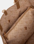 U.S. Polo Assn. шопинг чанта дамска от имитация на кожа Malibu кафява BEUM08707WVP