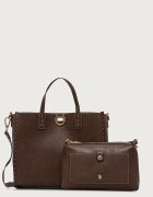 U.S. Polo Assn. шопинг чанта дамска от имитация на кожа MIDDLETON кафява BIU0M8869WVP