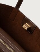 U.S. Polo Assn. шопинг чанта дамска от имитация на кожа MIDDLETON кафява BIU0M8869WVP
