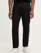 U.S. Polo Assn. спортен панталон мъжки с памук INTERLOCK PINTUCK JOGGER черен със стандартна талия MUP4661