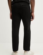 U.S. Polo Assn. спортен панталон мъжки с памук INTERLOCK PINTUCK JOGGER черен със стандартна талия MUP4661