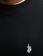 U.S. Polo Assn. Суичър DHM LB CREW мъжки в черно с изчистен дизайн MUP3356-M12