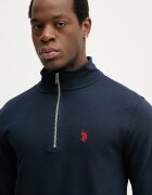 U.S. Polo Assn. суичър мъжки с памук DHM LB 1/4 ZIP тъмносин MUP3359