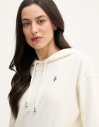 U.S. Polo Assn. суичър с качулка дамски с памук DHM Hoodie бежов WUP2541