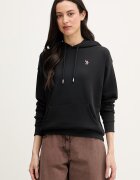U.S. Polo Assn. суичър с качулка дамски с памук DHM Hoodie черен WUP2541