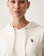 U.S. Polo Assn. суичър с качулка дамски с памук DHM LB бежов WUP1674
