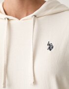 U.S. Polo Assn. суичър с качулка дамски с памук DHM LB бежов WUP1674