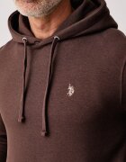 U.S. Polo Assn. суичър с качулка мъжки с памук DHM BB кафяв MUP3529