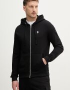 U.S. Polo Assn. Суичър с цип мъжки с памук DHM LB черен MUP4413