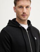 U.S. Polo Assn. Суичър с цип мъжки с памук DHM LB черен MUP4413
