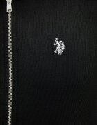 U.S. Polo Assn. Суичър с цип мъжки с памук DHM LB черен MUP4413