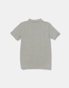 U.S. Polo Assn. тениска с яка за деца от памук сива USP2369