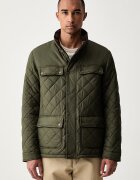 U.S. Polo Assn. яке мъжко DIAMOND QUILTED FUNNEL зелено MUP3790