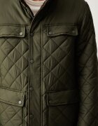 U.S. Polo Assn. яке мъжко DIAMOND QUILTED FUNNEL зелено MUP3790