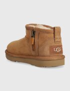 UGG апески за деца от велур CLASSIC ULTRA MINI бежови 1130750T