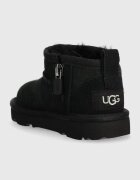 UGG апески за деца от велур CLASSIC ULTRA MINI черни 1130750T