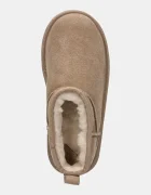 UGG апески за деца от велур CLASSIC ULTRA MINPLATFORM бежови 1157791K