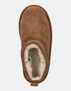 UGG апески за деца от велур CLASSIC ULTRA MINPLATFORM кафяви 1157791K