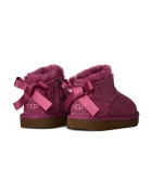 UGG апрески за деца от велур ULTRA MINBAILEY BOW бордо 1185920T