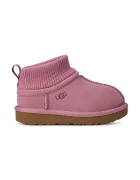 UGG апрески зимни обувки за деца от велур CLASSIC ULTRA STRETCH CUFF розови 1157702T