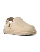 UGG чехли дамски от велур W Goldenstar Evelina Clog бежови 1180251.SNDC