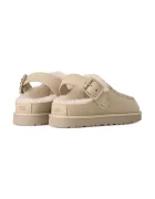UGG чехли дамски от велур W Goldenstar Evelina Clog бежови 1180251.SNDC