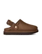UGG чехли сабо дамски от набук W Goldenstar Villa Clog кафяви 1169590.DKC