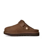 UGG чехли сабо дамски от набук W Goldenstar Villa Clog кафяви 1169590.DKC