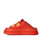 UGG Чехли W Goldenglow Slide в червено с платформа 1167430.RDPP