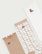 UGG чорапи дамски 3 броя бежови 1181414